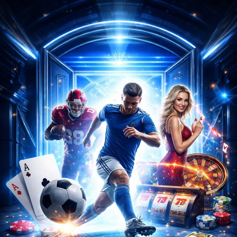A vibrant collage of Superph's diverse game offerings, including slots, live dealer tables, and sports betting interfaces, with golden accents.